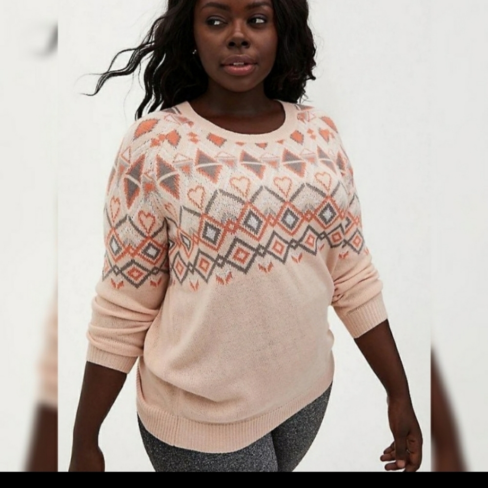 Torrid Fair Isle Sweater NWOT